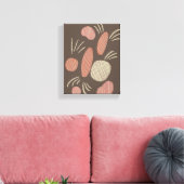 Boho Bio Stone Boulders Collage Leinwanddruck (Insitu (Wohnzimmer))