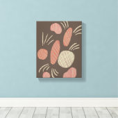 Boho Bio Stone Boulders Collage Leinwanddruck (Insitu (Holzboden))