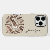 Boho Bird Indian Feather iPhone / iPad Gehäuse Hülle (Rückseite (Horizontal))