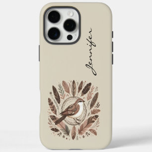 Boho Bird Indian Feather iPhone / iPad Hülle iPhone 16 Pro Max Hülle