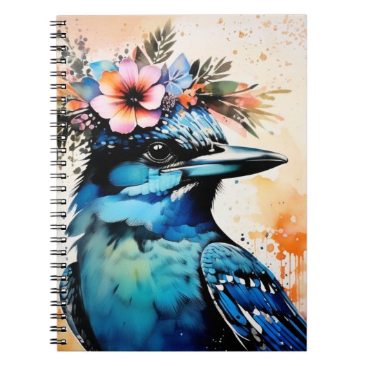 Boho Bird-Journal Notizblock (Vorderseite)