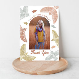 Boho Birds | Foto Abschluss Dankeschön Karte