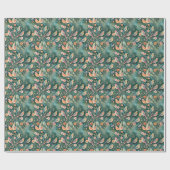 Boho Birds Ganzjähriges Jubiläum - 'Round Gift Wra Geschenkpapier (Flach)