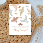 Boho Birds Niedlich Graduation Party Beilage Begleitkarte