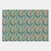Boho Birds on Branches Botanical Geschenkpapier Set (Vorderseite 3)