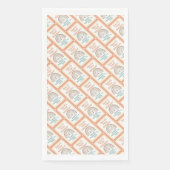 Boho Birthday Magic Light Coral Serviette (Vorderseite)