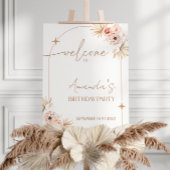 Boho Birthday Party Willkommensunterschrift | Boho Poster