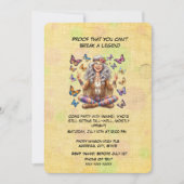 Boho Birthday Senior Women-Elegantes Bohemisches P Einladung (Vorderseite)