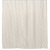 Boho Black and White Stripe Duschvorhang (Vorderseite)