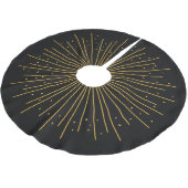 Boho Black Burst Polyester Tree Skirt Polyester Weihnachtsbaumdecke (Schrägansicht)