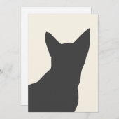 Boho Black Cat Silhouette Summer Print (Vorne/Hinten)