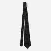 Boho Black Elegant Classy Neck Tie Krawatte (Rückseite)