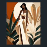 Boho Black Girl Boss Frau Faceless Wall Art Deco Poster<br><div class="desc">Dieses Design wurde durch digitale Kunst erstellt,  Sie können es personalisieren,  indem Sie auf die Schaltfläche Anpassen klicken und einen Namen,  Initialen oder Ihre gewünschten Wörter hinzufügen.</div>