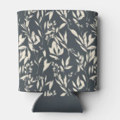 Boho Black Hand Drawn Bloral Wedding Custom Dosenkühler (Rückseite)