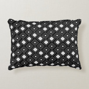 Boho Black Tribal Geometric Aztec Pattern Dekokissen