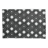 Boho Black Tribal Geometric Aztec Pattern Kissenbezug (Vorderseite)