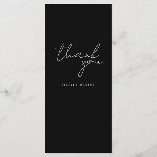 Boho Black Vintag Botanical Menükarte (Rückseite)