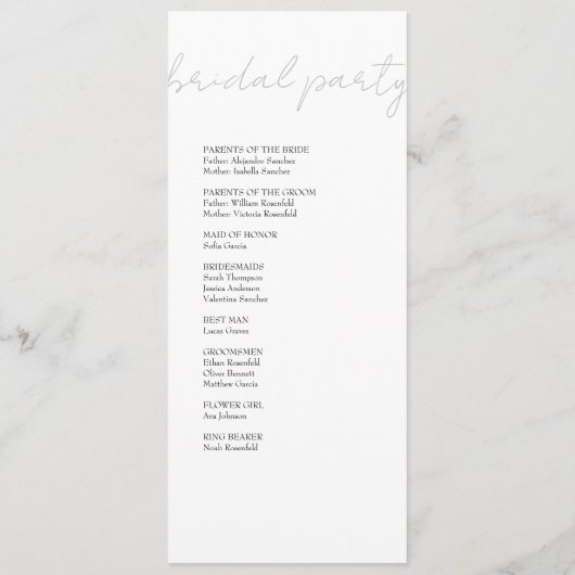 Boho Black Vintag Botanical Programm (Rückseite)