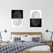 Boho Black & White Bilderwand Sets (Schlafzimmer)