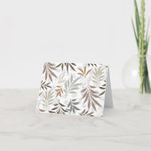 Boho Blank Faltkarte Dankeskarte (Rückseite)