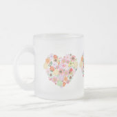Boho Bläserner HerzNAME Sweet Liebe Orange Fun Mattglastasse (Links)