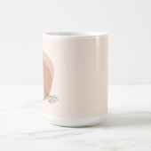 Boho-Blattdesign mit individuelle Name Kaffeetasse (Mittel)