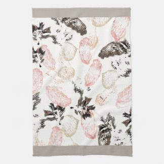 Boho Blätter and Feathers Full Print Kitchtuch Geschirrtuch
