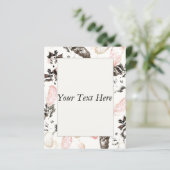 Boho Blätter and Feathers Programs (Stehend Vorderseite)