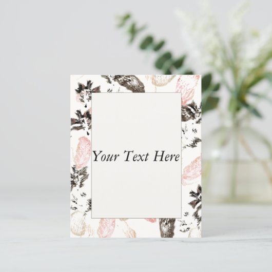 Boho Blätter and Feathers Programs (Stehend Vorderseite)