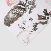 Boho Blätter and Feathers Tissue Seidenpapier (Detail)
