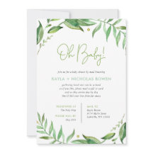Boho Blätter Baby Shower by Mail