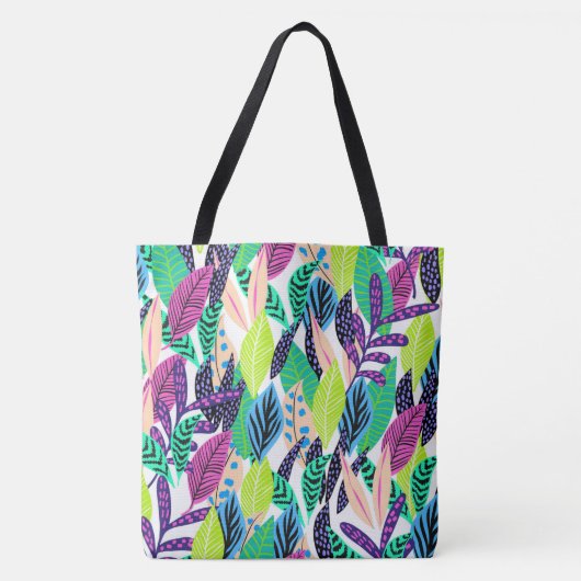 Boho-Blätter Tasche (Vorderseite)