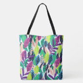 Boho-Blätter Tasche (Rückseite)