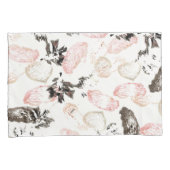 Boho Blätter und Feathers Full Print Standard Sham Kissenbezug (Vorderseite-Rechts)