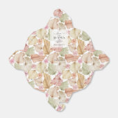 Boho Blätter und Rose Geschenkschachtel (Ungefaltet)