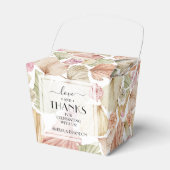 Boho Blätter und Rose Geschenkschachtel (Vorderseite)