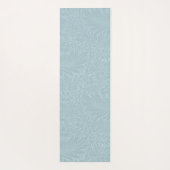 Boho Blau Botanisches Muster Yogamatte (Rückseite)