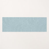 Boho Blau Botanisches Muster Yogamatte (Vorderseite (Horizontal))