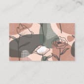 Boho Blau und Rosa Brautparty Beilage Begleitkarte (Rückseite)