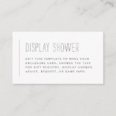 Boho Blau und Rosa Brautparty Beilage Begleitkarte (Vorderseite)