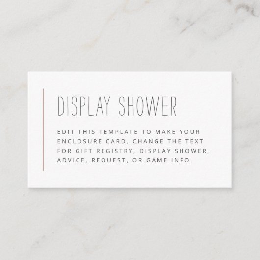 Boho Blau und Rosa Brautparty Beilage Begleitkarte (Vorderseite)