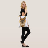 Boho-Blauäugige-Katze-Tragetasche Tasche (Am Model)
