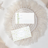 Boho blaue Blume rustikale Hochzeit Flat Platzkart Platzkarte