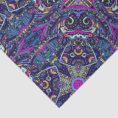 Boho blauer Trend des gebürtigen Amerikaners Seidenpapier (Ausschnitt)