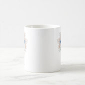 Boho-Blaues Pampasgras Hochzeit Kaffeetasse (Mittel)