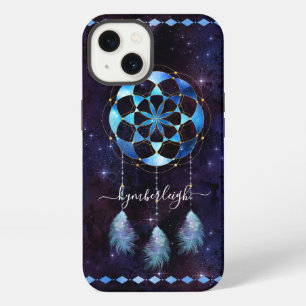 Boho Blaues Stammes-Himmels-Mandala-Dreamcatcher iPhone 13 Hülle