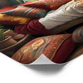 Boho Bliss - Ästhetisch Bohemisches Schlafzimmer Poster (Ecke)