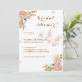 Boho Bliss Bridal Dusche Einladung (Stehend Vorderseite)