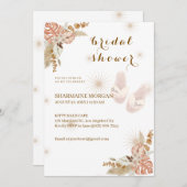 Boho Bliss Bridal Dusche Einladung (Vorne/Hinten)