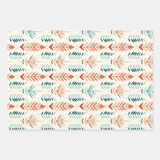 Boho Bliss Herbstlaubs Geschenkpapier Set (Vorderseite 3)